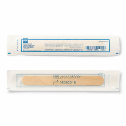 Medline Sterile Tongue Depressor, 5.5" Size, Pack of 1000