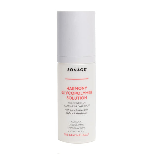 Sonage Harmony Glycolic Peel: Pro Spa Strength Exfoliation for Glowing Skin | Chemical Exfoliant Renews & Refines Texture