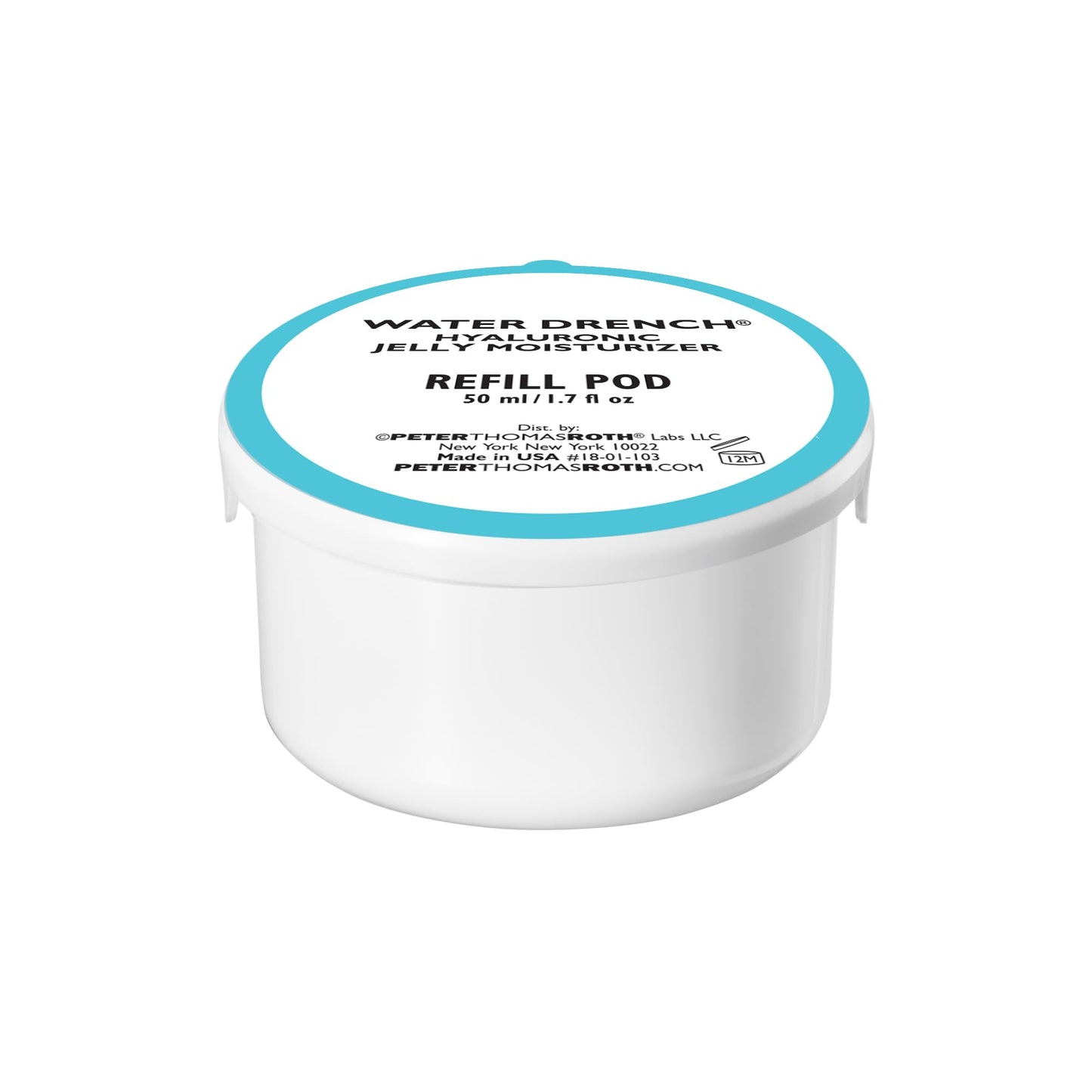 Peter Thomas Roth | Water Drench® Hyaluronic Jelly Moisturizer Refill Pod | Hyaluronic Acid Cloud Cream, For Normal to Oily Skin, Fragrance-Free, Non-Comedogenic, Acne-Safe Moisturizer