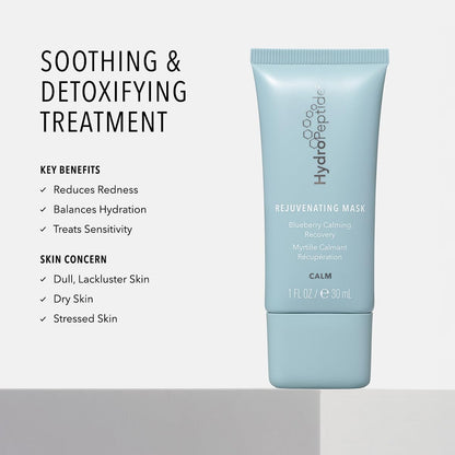 HydroPeptide Rejuvenating Mask, Peptide Blueberry Recovery Treatment, 1 Ounce