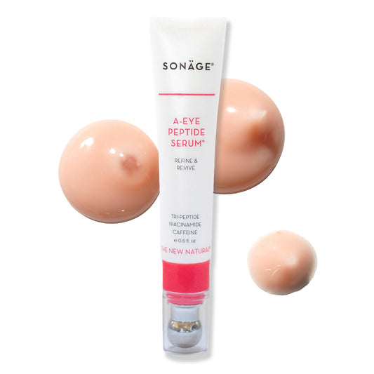 Sonage A-Eye Peptide Serum: for Dark Circles, Puffiness, Under Eye Bags, Wrinkles & Fine Lines | Anti-aging Serum for Eyes