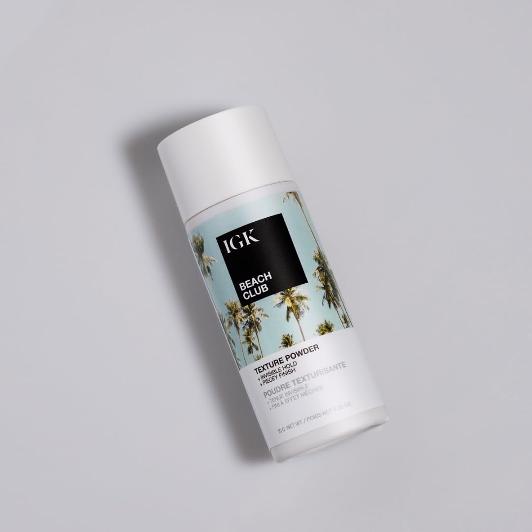 IGK BEACH CLUB Texture Powder | Invisible Volumizing Hair Powder, Instant Grip & Hold, Oil-Absorbing | Vegan + Cruelty-Free | 0.35 oz