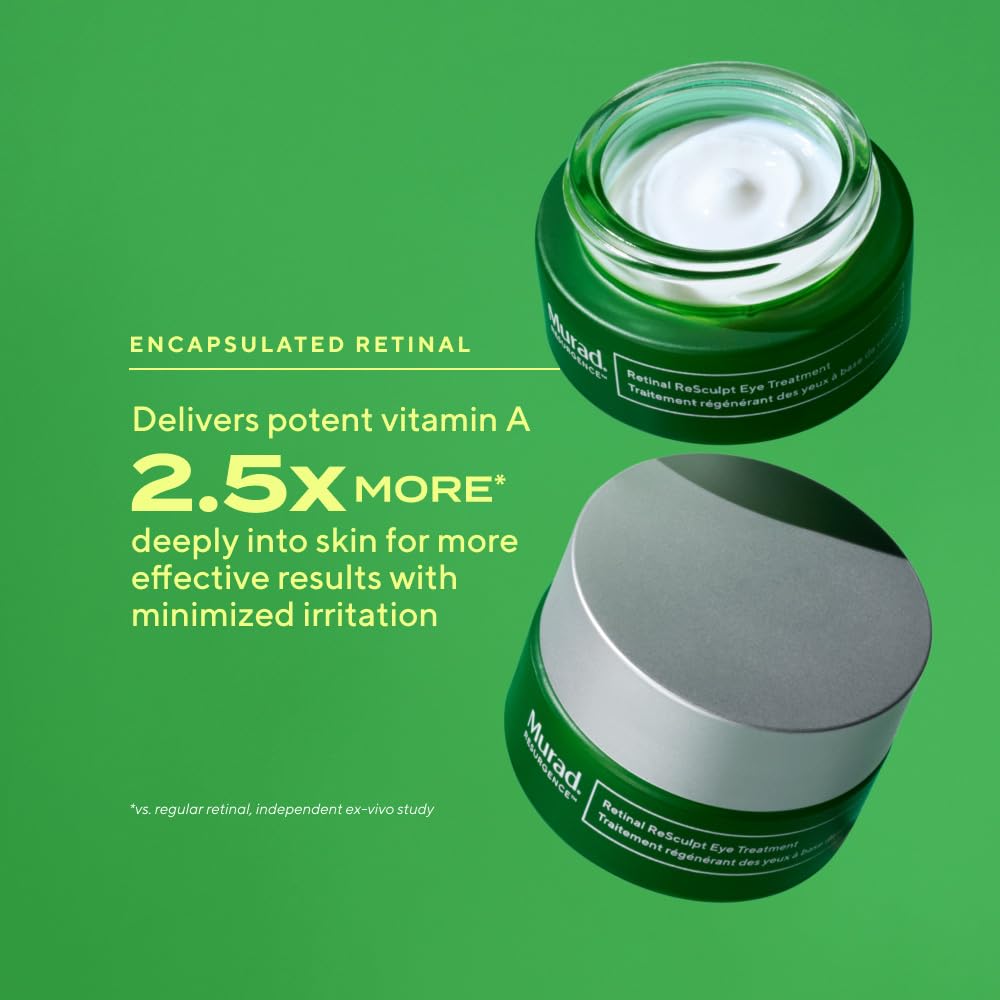 Murad Retinal ReSculpt Eye Lift Treatment - Age-Defying Eye Cream with Encapsulated Retinal, Gentian Root, & Oat-Firming Film for Youthful Eyes - Tightens Droopy Lids & Under-Eye Bags - 0.5 Fl Oz