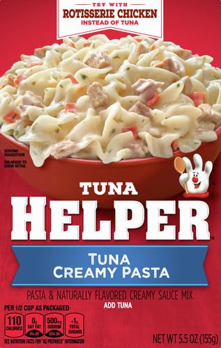 Tuna Helper Creamy Pasta Meal (5.5 oz) No Artificial Flavors, Ready in 3 Easy Steps, Quick Meals for Midweek Dinners, Busy Evenings & Families On-the-Go