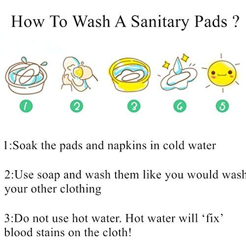Reusable Menstrual Pads (7 in 1, 10in*7in), PHOGARY Bamboo Cloth Pad for Heavy Flow with Wet Bag, Large Sanitary Pads Set with Wings for Women, Washable Overnight Cloth Panty Liners Period Pad