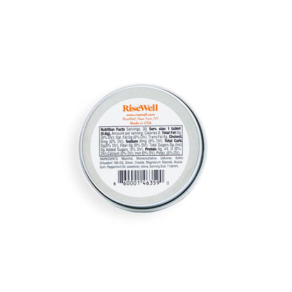 RiseWell a-HA Mint - Xylitol Mints for Dry Mouth - Hydroxyapatite Sugar Free Breath Mints - Promotes Remineralization, On-The-Go Oral Fresh Breath Mint, 30 Count