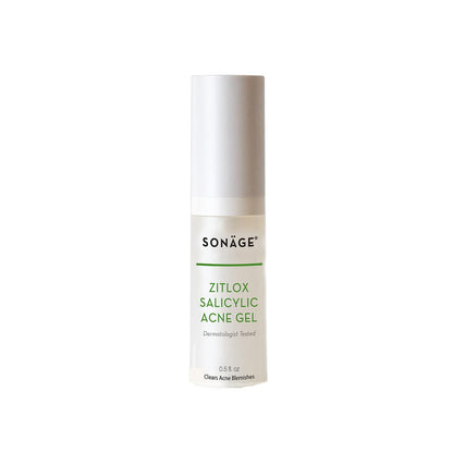 Sonage Zitlox Salicylic Acne Gel: Spot Treatment with Tea Tree Oil | Clears Acne Blemishes | Benzoyl Peroxide Alternative