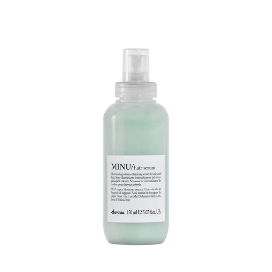 Davines MINU Hair Serum, Protective Leave-In Moisturizing Formula for Colored Hair - Preserves Cosmetic Color, Extending its Duration and Giving Great Shine with Salina Caper, 5.07 Fl Oz