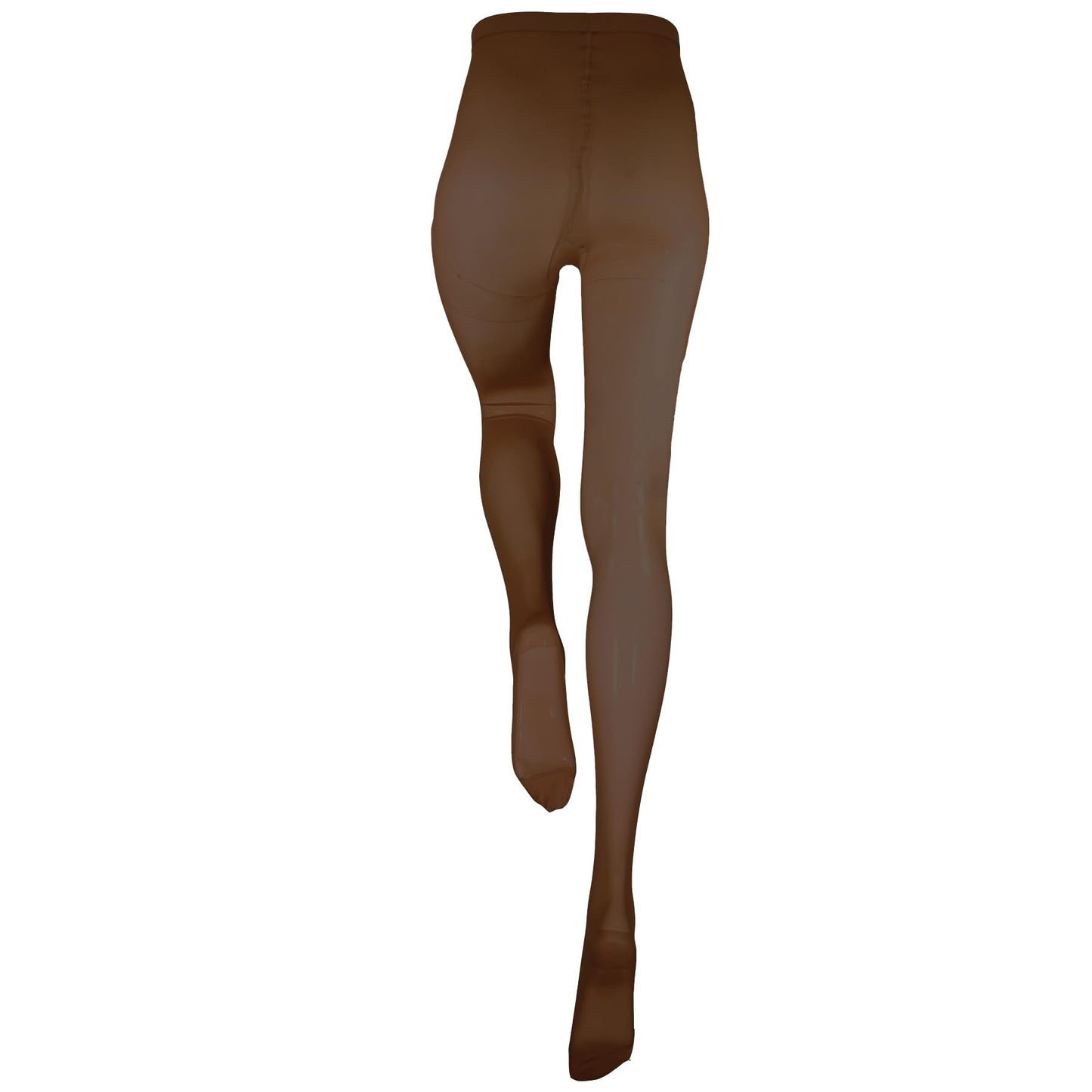 Truform 15-20 mmHg Compression Pantyhose, Sheer 20 Denier Women's Shaping Tights, Espresso, Queen Plus
