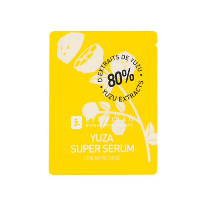 Erborian Yuza Super Serum Facial Serum with Yuzu Extract & Vitamin C for Radiant & Toned Skin - Nourishes, Moisturizes & Protects Korean Skincare – 1 fl oz