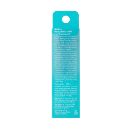 TONYMOLY x Squishmallows Archie Lip Treatment Stick – Hydrating Lip Balm with Hyaluronic Acid, Moisturizing & Plumping Lip Care for Dry, Chapped Lips, 0.49 oz