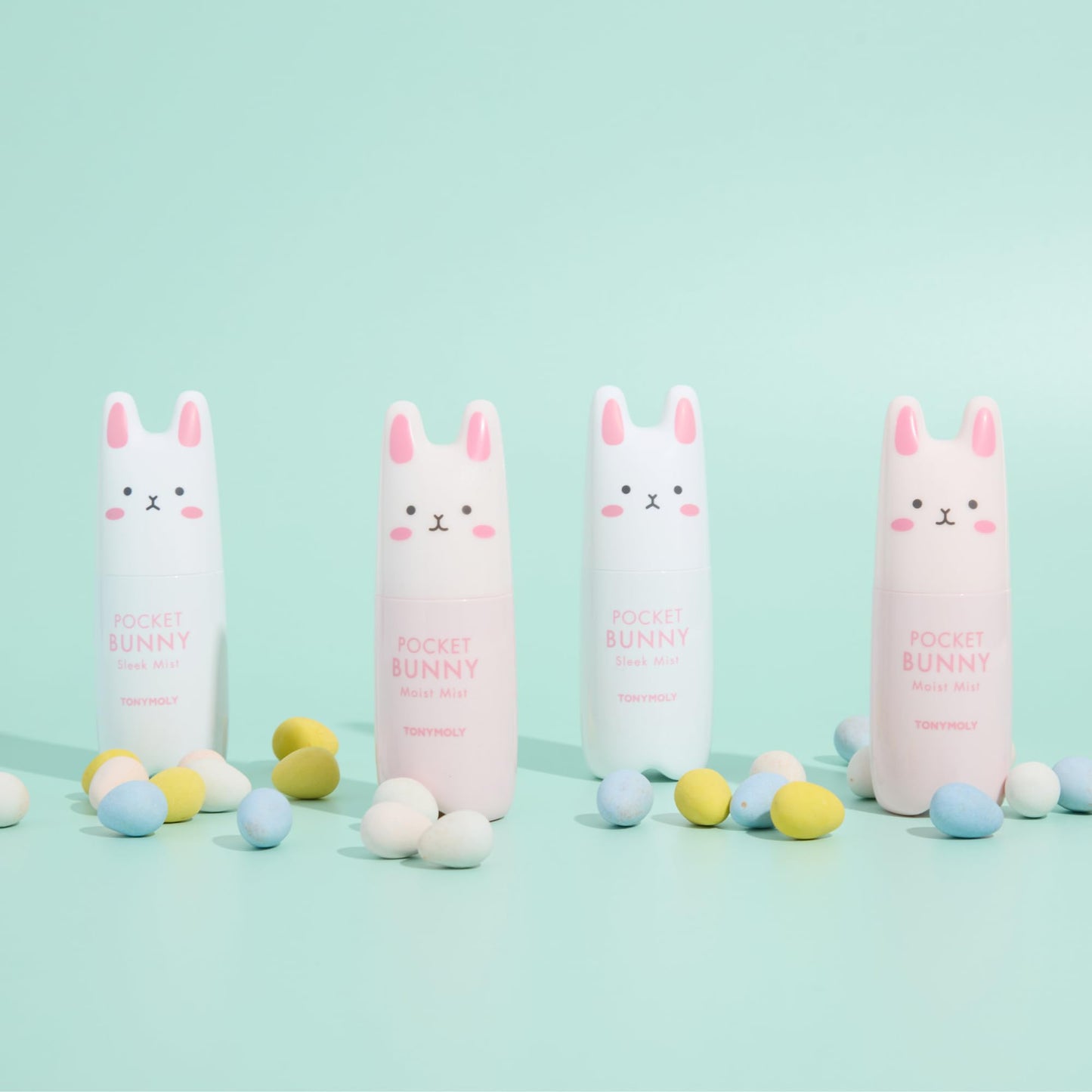 TONYMOLY Pocket Bunny Facial Mist - Hydrating & Refreshing Face Spray with Aloe & Berry Extracts - Moisturizing Korean Facial Mist, Cute Travel Size, K-Beauty Gift, Easter Basket Stuffer