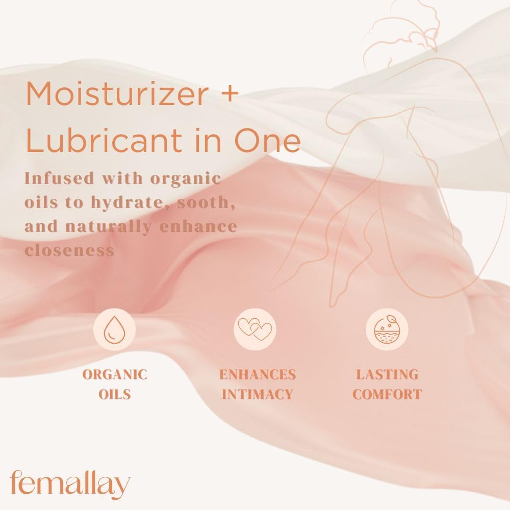Femallay Organic Vaginal Melts – Sweetly Peach – Moisturizes and Refreshes – 14 Count + Applicator