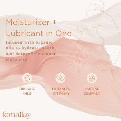 Femallay Organic Vaginal Melts – Sweetly Peach – Moisturizes and Refreshes – 14 Count + Applicator
