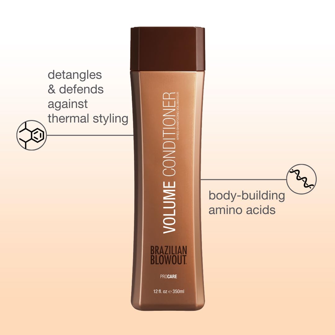 Brazilian Blowout Volume Conditioner, 12 Fl Oz (Pack of 1)