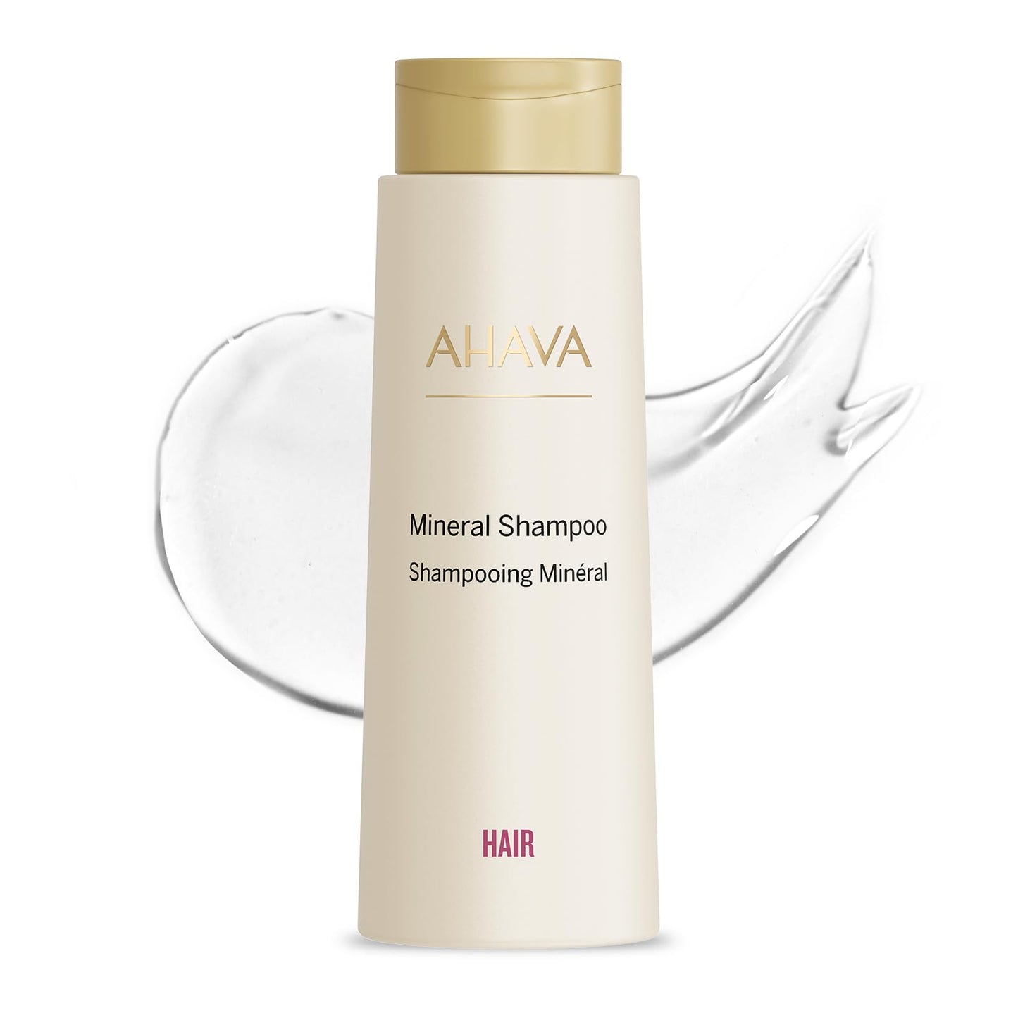 AHAVA Dead Sea Water Mineral Shampoo - Gentle Scalp-Friendly Shampoo for All Hair Types, Softens, Shines, Hydrates & Nourishes, Enriched with Osmoter, Calendula & Aloe Vera