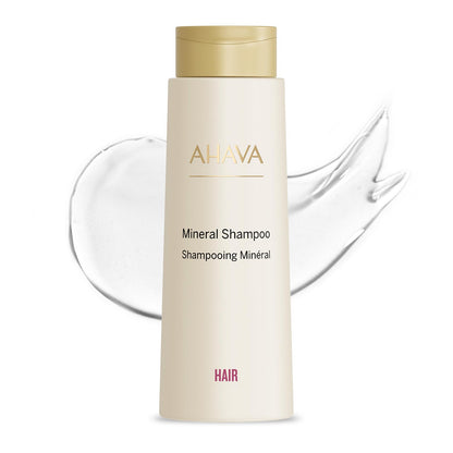 AHAVA Dead Sea Water Mineral Shampoo - Gentle Scalp-Friendly Shampoo for All Hair Types, Softens, Shines, Hydrates & Nourishes, Enriched with Osmoter, Calendula & Aloe Vera