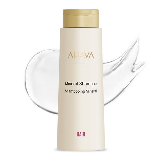 AHAVA Dead Sea Water Mineral Shampoo - Gentle Scalp-Friendly Shampoo for All Hair Types, Softens, Shines, Hydrates & Nourishes, Enriched with Osmoter, Calendula & Aloe Vera