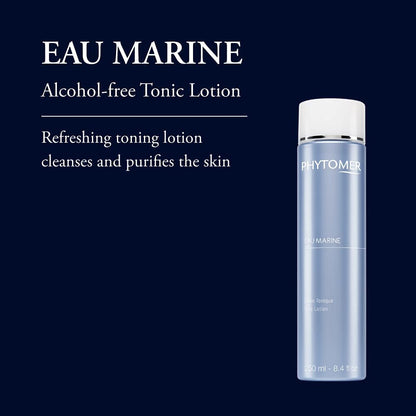 PHYTOMER Eau Marine Facial Tonic Lotion | Soothing, Anti-Aging Face Tonic | Toner, Cleanser, Makeup-Remover in One | Moisturzing Face Toner for Oily Skin | Alcohol-Free | 250ml
