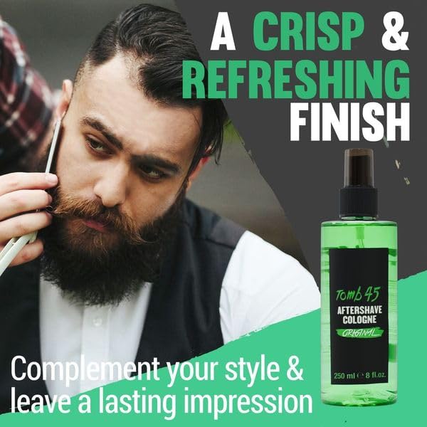 Tomb 45 Aftershave for Men - Refreshing After Shave Comfort - Hydrating and Cooling Post Shave Relief (Original)