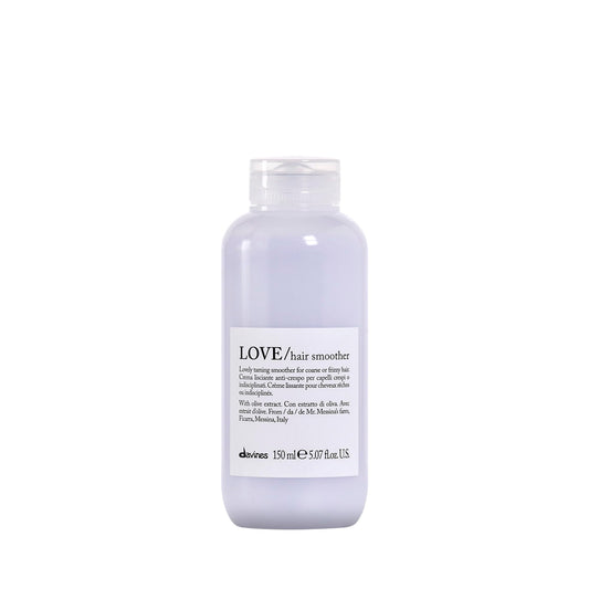 Davines LOVE Hair Smoother Cream, Taming Leave-On Anti-Frizz Formula for Wavy, Unruly, Coarse Hair - Moisturizes & Smooths Without Leaving Residues or Weighing Down with Olive Extract, 5.07 Fl Oz
