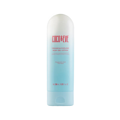 Coco & Eve Firming & Cooling Body Gel Lotion — Aftersun Care with Aloe Vera, Polyglutamic Acid for Sunburn Relief, Hydration & Skin Recovery. Soothing Moisturiser for Sun-irritated Skin. (6.76 fl oz)