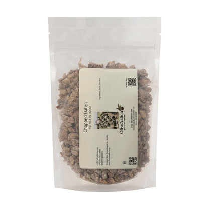 OliveNation Chopped Dates, Dusted in Oat Flour, Non-GMO, Kosher, Vegan - 32 ounces