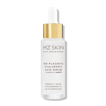 MZ SKIN Bio-Placenta Hyaluronic Acid Serum 1.01 fl oz | Deep Hydration & Skin Renewal with Bio-Placenta, M5Rx Complex & Hyaluronic Acid | Plumps, Firms & Smooths | All Skin Types, Fragrance Free