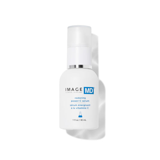 IMAGE Skincare, IMAGE MD Restoring Power-C Serum, 20% Vitamin C, Ferulic Acid Facial Serum to Reduce Pigmentation, Firm, Brighten Skin