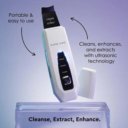 Nurse Jamie Dermascrape 3-in-1 Sonic Beauty Tool – Cleanse, Extract & Enhance Skincare Absorption