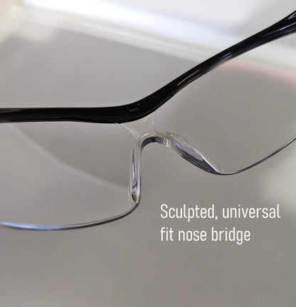 ADC 5001VQ Full-Frame, Length-Adjustable Protective Eyewear with UVA and UVB Protection, Purple Accents with Clear Lenses