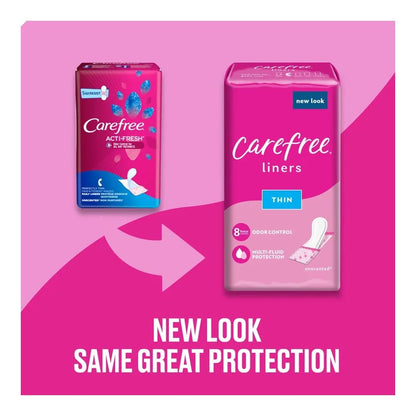 Carefree Pantiliners Thin to Go Unscented (Pack of 4)