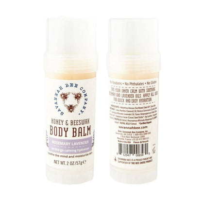 Savannah Bee Company Rosemary Lavender Body Balm - Deep Moisturizing Mess Free