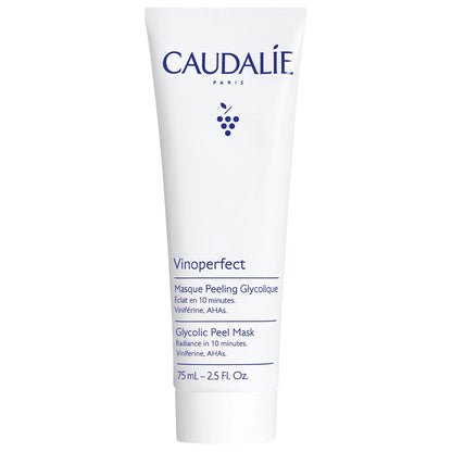 Caudalie Vinoperfect Glycolic Acid Peel Face Mask with AHAs, Radiance in 10 Minutes - 75 mL
