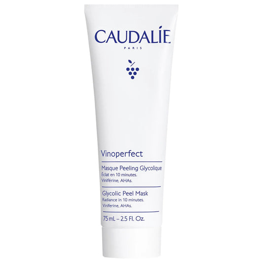 Caudalie Vinoperfect Glycolic Acid Peel Face Mask with AHAs, Radiance in 10 Minutes - 75 mL