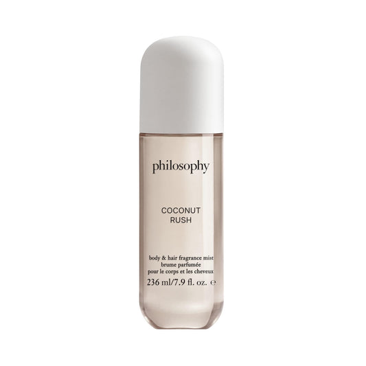 philosophy hair and body mists – long-lasting fragrance mists for women with skin-loving ingredients – hydrates & refreshes for 24 hours – vanilla, pistachio & coconut scent options