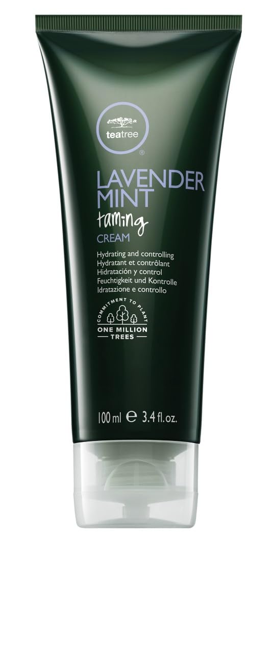Tea Tree Lavender Mint Taming Cream, Rich Hair Styling Cream, For Coarse, Curly + Dry Hair, 3.4 fl. oz.