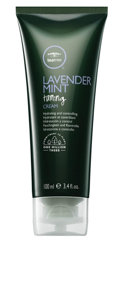 Tea Tree Lavender Mint Taming Cream, Rich Hair Styling Cream, For Coarse, Curly + Dry Hair, 3.4 fl. oz.