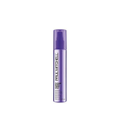 Paul Mitchell Platinum Blonde Purple Toning Spray, Cools Brassiness, Eliminates Warmth, For Color-Treated Hair + Naturally Light Hair Colors, 5.1 fl oz
