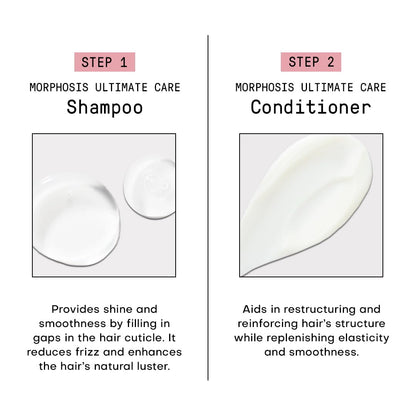 Framesi Morphosis Ultimate Care Shampoo and Conditioner Set, 8.4 fl oz, Moisturizing & Hydrating Shampoo and Conditioner Duo