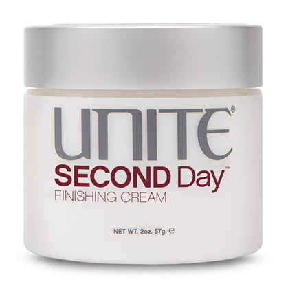 UNITE Hair – SECOND Day – Weightless Finishing Cream for Effortless, Lived-In Texture & Frizz Control – UV & Thermal Protection – 2 Oz
