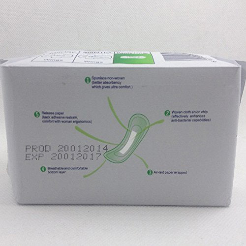 SHUYA Natural Cotton Panty Liners for Women Without Wings, Negative ion Pads, Chlorine Free, Herbal Scented, Length 155mm-120Count(Pack of 4)