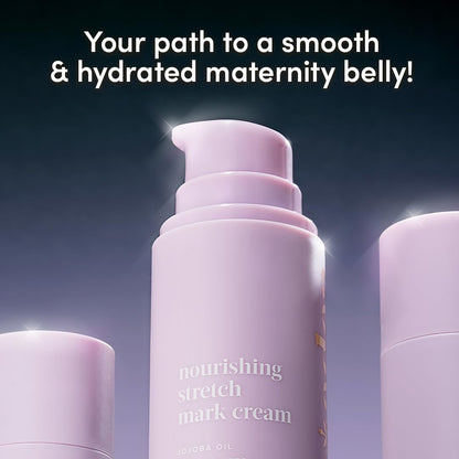 Evereden Nourishing Stretch Mark Cream (4 fl.oz): Clean & Vegan Cream for Pregnancy and Postpartum | Pregnancy Stretch Mark Prevention | Rich in Vitamins & Minerals | Valentine Gifts for Women