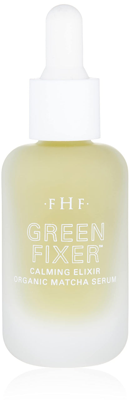 FarmHouse Fresh Green Fixer Peptides Serum, Calming Elixir with Hyaluronic Acid & Organic Matcha, 1 Fl Oz