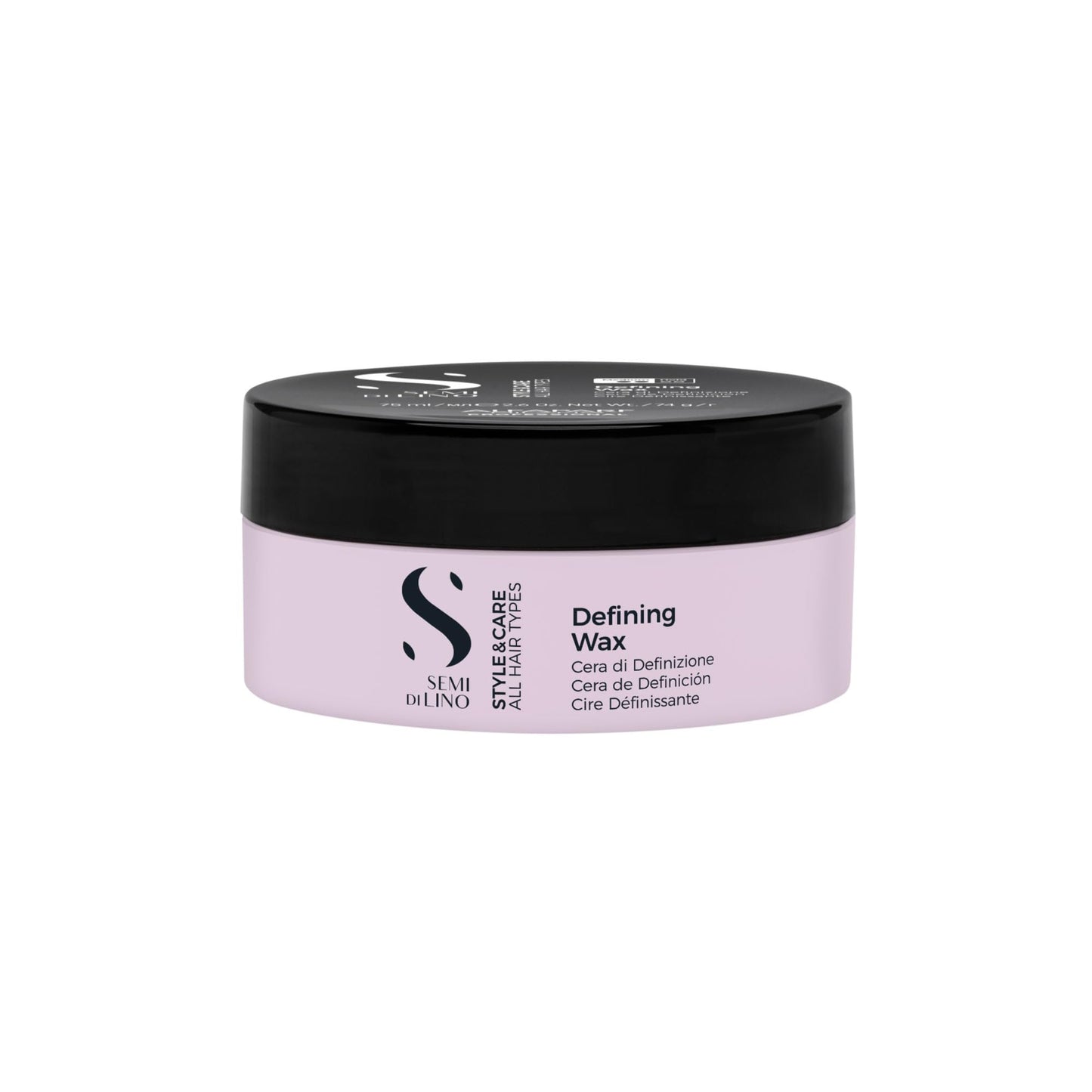 ALFAPARF MILANO Semi di Lino Style & Care Defining Wax - Medium Hold - Soft Wax for All Hair Types - Flexible Results - Glossy Finish (2.6 oz / 75 ml)