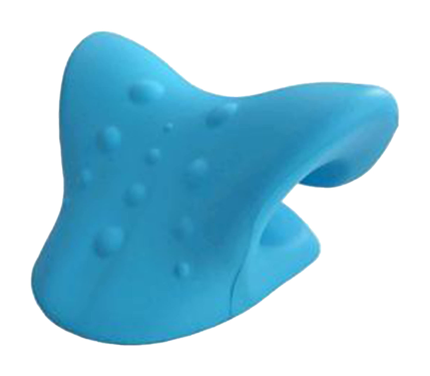 Rehabilitation Advantage Neck & Shoulder Relaxer – Ergonomic Cervical Spine Alignment Pillow and Neck Stretcher for Pain Relief, Muscle Tension & Posture Support – Blue, 8.5" x 7" x 4.5"