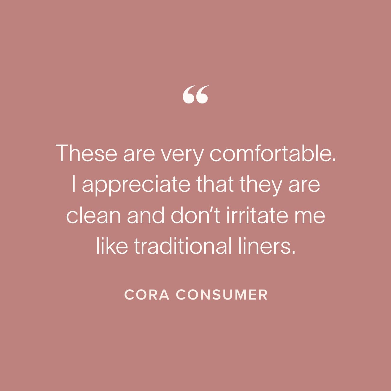 Cora 100% Organic Cotton Topsheet Period Liners (36 Long Period Liners)