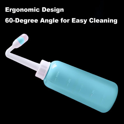 500ml/17oz Internal Cleaning External Cleaning Premium Peri Bottle for Postpartum Care Upside Down Peri Bottle, Portable Bidet for Perineal Recovery and Cleansing After Birth