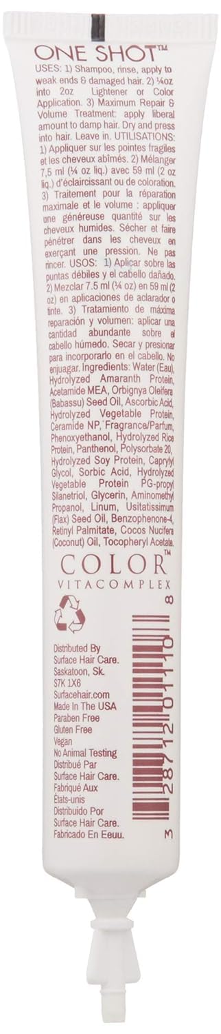 Surface Hair - Trinity Color Care One Shot Protein Repair Tonic– Cleansing, Shine, and Volume for Color Treated Hair - 0.75 fl oz