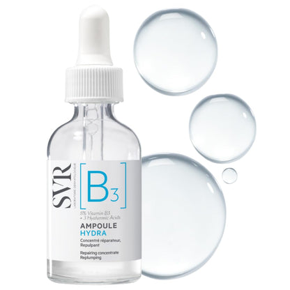 SVR Concentrate Hydra Plumping Face Serum With Niacinamide And 3 Types Of Hyaluronic Acid. Moisturize, Visibly Plumps And Reduces The Appearance Of Fine Lines. Fragrance Free Care, 1 Fl.oz.